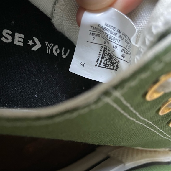 Converse by You Chuck Taylor All Star CTAS Lift Platform Low Women 9/Men 7 - Picture 7 of 8